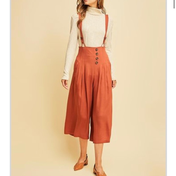 entro Pants - New Entro Rust Overall/Suspender Pants